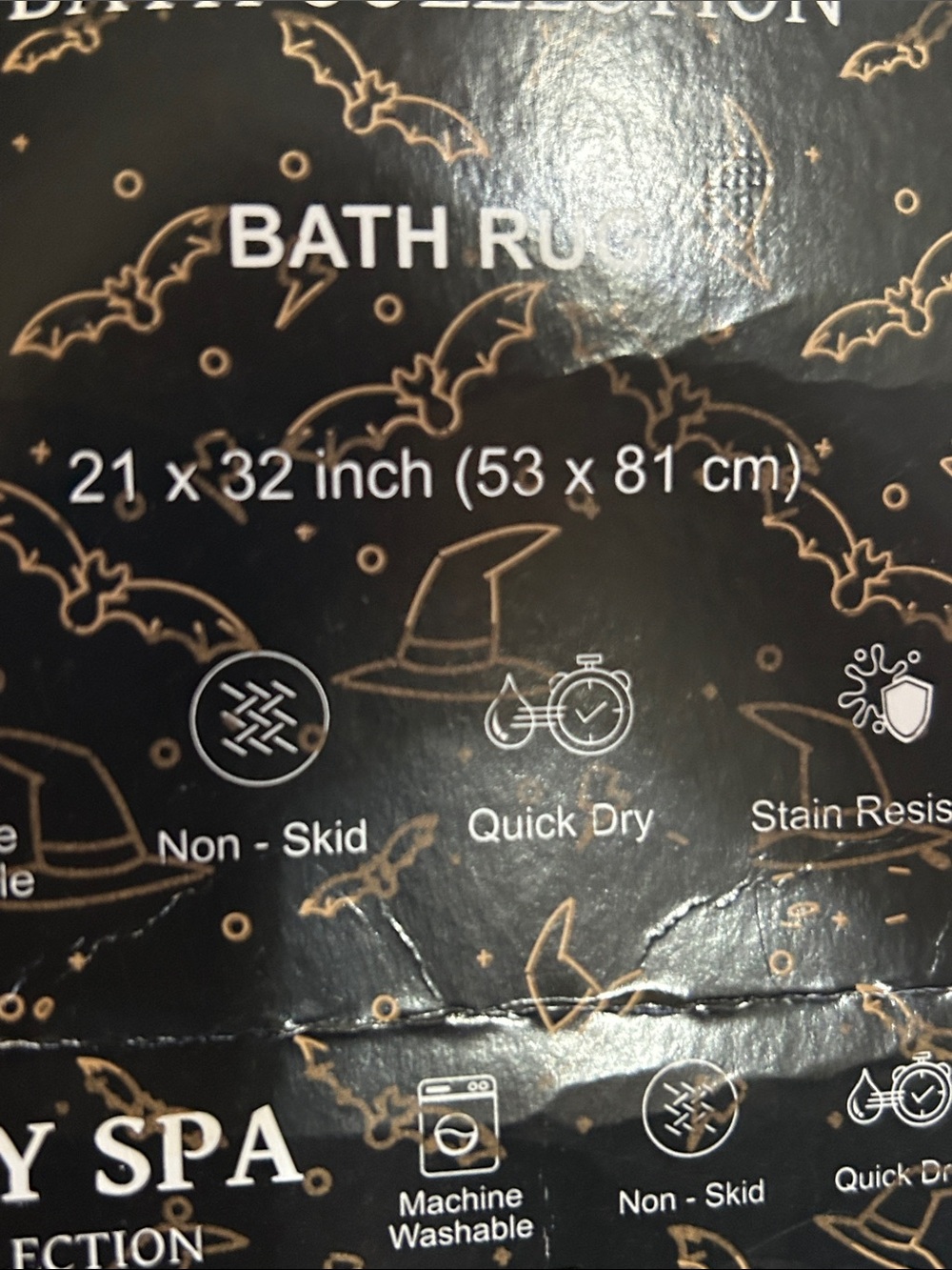White "Bad Witch Energy" Bath Rug - Picture 5 of 5